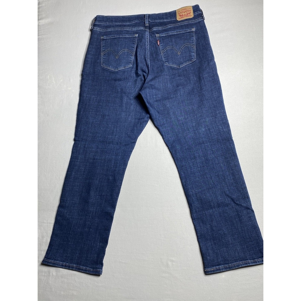 Levi's Classic Straight Jeans Women's 12S W31 L28 Medium Wash Stretch Denim - Picture 5 of 12